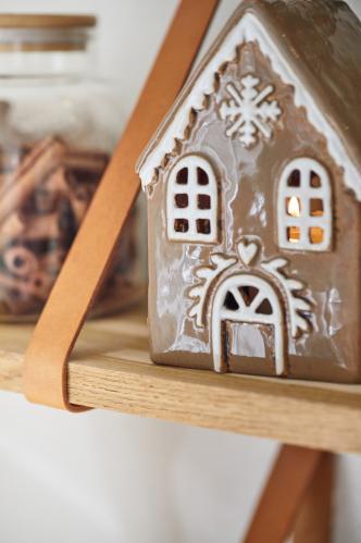Lyslykt - Hus - Pepperkakehus - Liten - www.frokenfraken.se