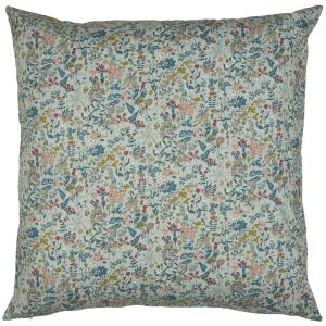 Kuddfodral - Blomstret Blå - 60 cm - www.frokenfraken.se