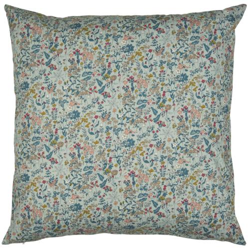 Kuddfodral - Blomstret Blå - 60 cm - www.frokenfraken.se