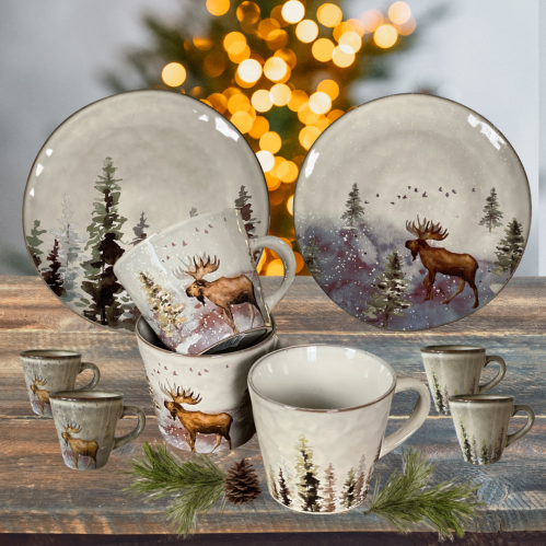 Middagstallerken - Elg - Ø28 cm - www.frokenfraken.se