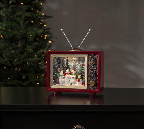 Juldekorasjon - Gammeldags TV - 16 cm - www.frokenfraken.se
