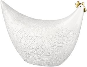 Høne - Orient Olga - Hvit - 25 x 19 cm - www.frokenfraken.se