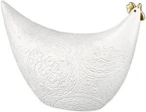 Høne - Orient Olga - Hvit - 25 x 19 cm - www.frokenfraken.se