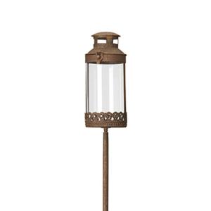 Lyslykt på pinne - Rust - 50 cm - www.frokenfraken.se