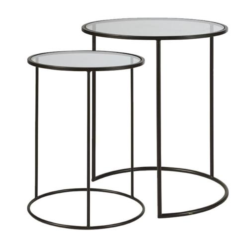 Bord - Soffbord - 2 st - Glass/Svart - www.frokenfraken.se