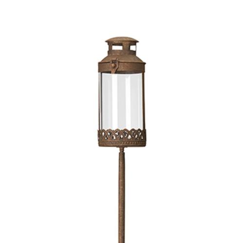 Lyslykt på pinne - Rust - 50 cm - www.frokenfraken.se