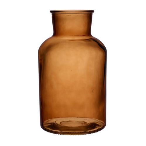 Glasflaske - Rustikk - Rav - Ø15 x 30 cm - www.frokenfraken.se
