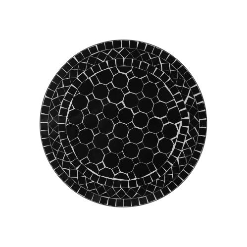 Trädgårdsbord - Svart Mosaik - Järn - Ø70 x 72 cm - www.frokenfraken.se