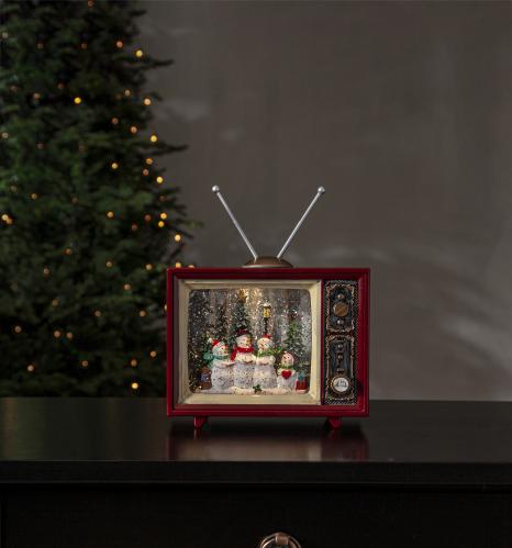Juldekorasjon - Gammeldags TV - 16 cm - www.frokenfraken.se