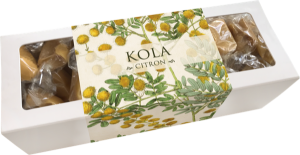 Kola i ask - Citron - 200g - 17 x 6 cm - www.frokenfraken.se