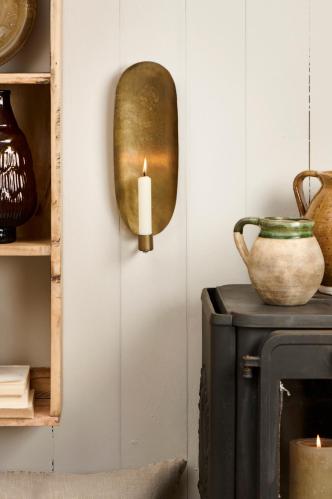 Væggljusstake - metall - 32,5 cm - www.frokenfraken.se