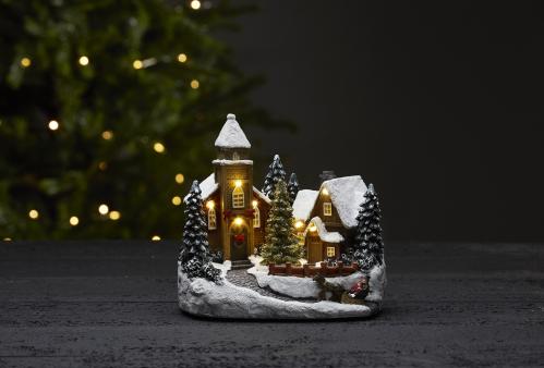 Dekorasjonsby - Churchville - 18 cm - www.frokenfraken.se