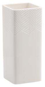 Vas - Fiskebensmønster hvit - 15 cm - www.frokenfraken.se