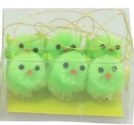 Kyckling - Hänge - 6-pack - 3 cm - Grön - www.frokenfraken.se