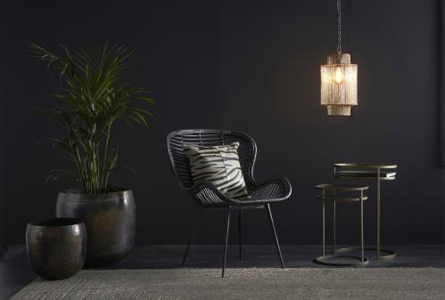Bord - Soffbord/Sideboard - 2 stk - Antikk messing/Svart - www.frokenfraken.se