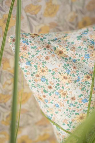 Kuddetrekk - Blomstret - Grønt - 60 cm - www.frokenfraken.se