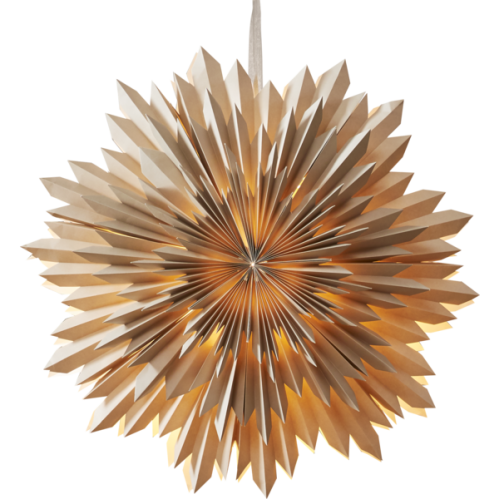 Adventsstjerne - Papir Ice - 50 cm - www.frokenfraken.se