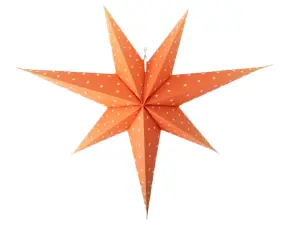 Adventsstjerne - Klassisk Gammeldags Oransje - 60 cm - www.frokenfraken.se