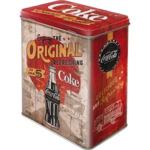 Plåtboks - Coca-Cola - 10 x 14 x 20 CM - www.frokenfraken.se