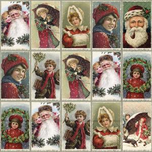 Serviett - Jul - Julekollasj - 33 x 33 cm - www.frokenfraken.se