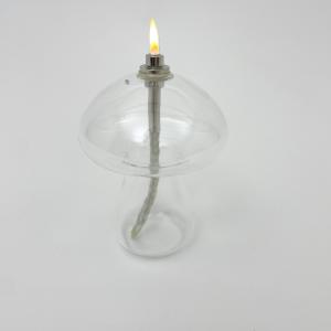 Oljelampe M – Glass – Soppformet – Ø11 x 14 cm - www.frokenfraken.se