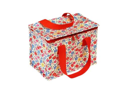 Kjølebag - Retro - Blomstret - 14 x 20 x 15 cm - www.frokenfraken.se