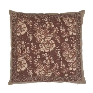 Kuddfodral - SONIA - VINRØD - 48x48 cm - www.frokenfraken.se