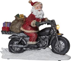 Tomte på motorsykkel - 21 cm - www.frokenfraken.se