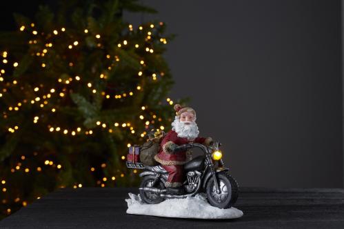 Tomte på motorsykkel - 21 cm - www.frokenfraken.se