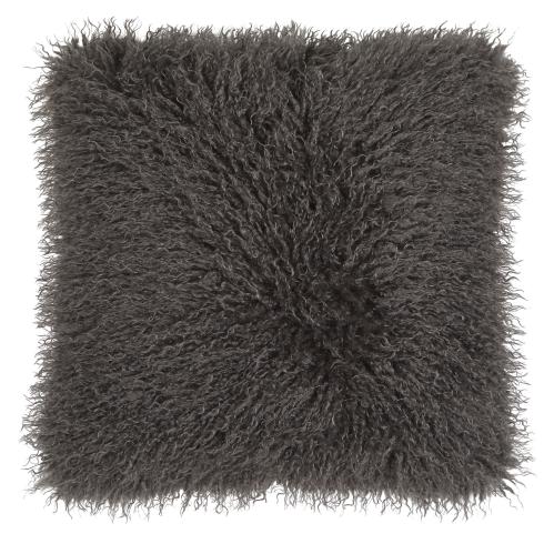 Putetrekk - CURLY - GRÅ - 48 X 48 CM - www.frokenfraken.se