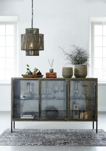 Taklampa - Natur/Svart - 47 x 57 cm - www.frokenfraken.se