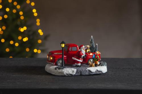 Tomte med pickup - 12 cm - www.frokenfraken.se