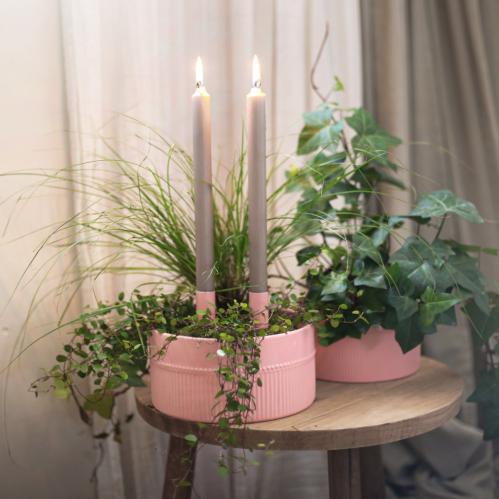 Lysstake - Metall - Rosa - 10 cm - www.frokenfraken.se