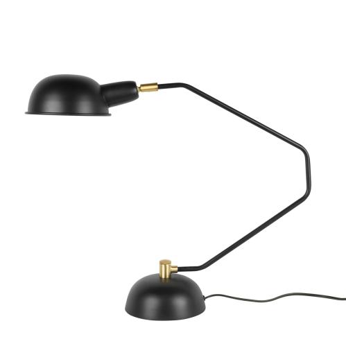 Skrivebordslampe - Svart med messingdetaljer - www.frokenfraken.se