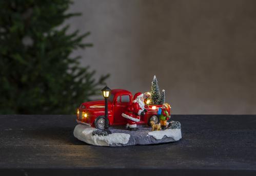 Tomte med pickup - 12 cm - www.frokenfraken.se