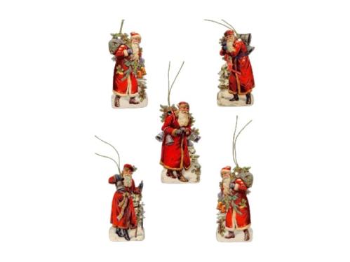 Juleetiketter – Nisse – 5 stk – 9 x 5 cm - www.frokenfraken.se