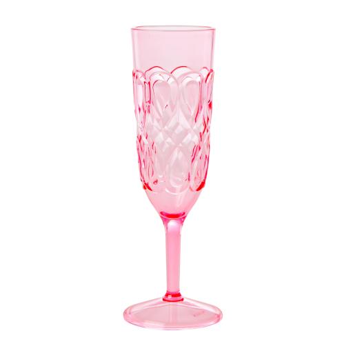 Champagneglass - Rosa - 21 cm - www.frokenfraken.se