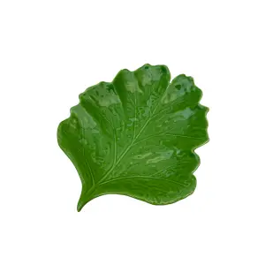 Serveringsfat - Blad - Grønn - 27 x 23 x 4 cm - www.frokenfraken.se