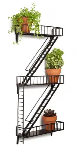 Vägghylla - Fire Escape-hylle - Brandtrappa New York - ORIGINALT - www.frokenfraken.se