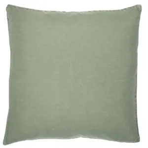 Putetrekk - Lin - Oliven - 50 x 50 cm - www.frokenfraken.se