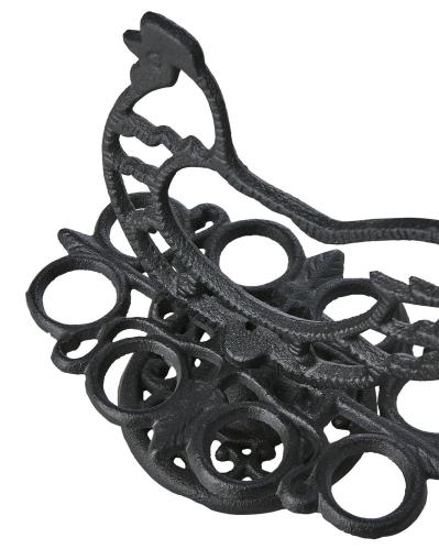 Eggholder - Høne Svart jern - 19 x 12 x 17 cm - www.frokenfraken.se