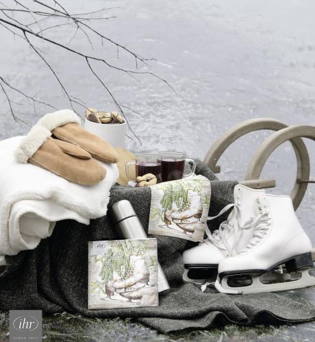 Servietter - Ready To Ice Skate - 20 st/33 x 33 cm - www.frokenfraken.se