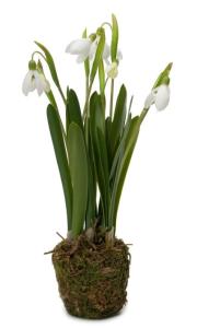 Snøklokke - Hvit - Kunstig Plante - 25 cm - www.frokenfraken.se