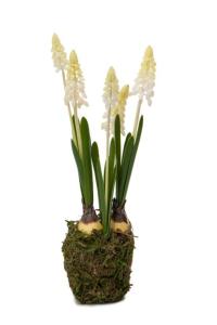 Perleblomst - Hvit - Kunstig Plante - 25 cm - www.frokenfraken.se