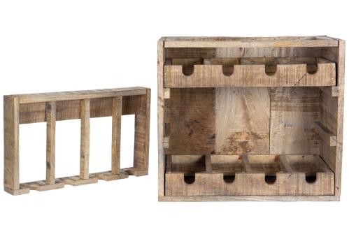 Vinboks - Antikk tre - 51 x 32 x 54,5 cm - www.frokenfraken.se
