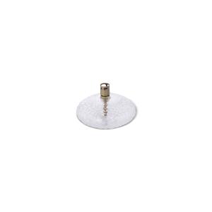 Oljelampe - Hamret Glass - Rund Flat - Messing - Ø10 cm - www.frokenfraken.se