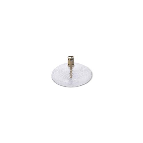 Oljelampe - Hamret Glass - Rund Flat - Messing - Ø10 cm - www.frokenfraken.se