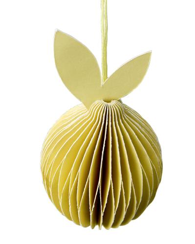 Citron - Påskpynt hängande Gul - Ø4 x 8 cm - www.frokenfraken.se