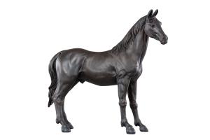 Hest Svart/Brun - 46 x 10 x 43 cm - www.frokenfraken.se