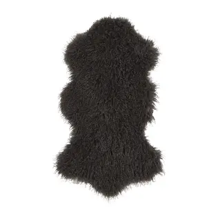 Pels - CURLY - GRÅ - 50 X 90 CM - www.frokenfraken.se